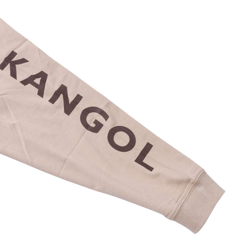 大きいサイズ メンズ KANGOL (カンゴール) 天竺長袖Tシャツ 袖プリント
