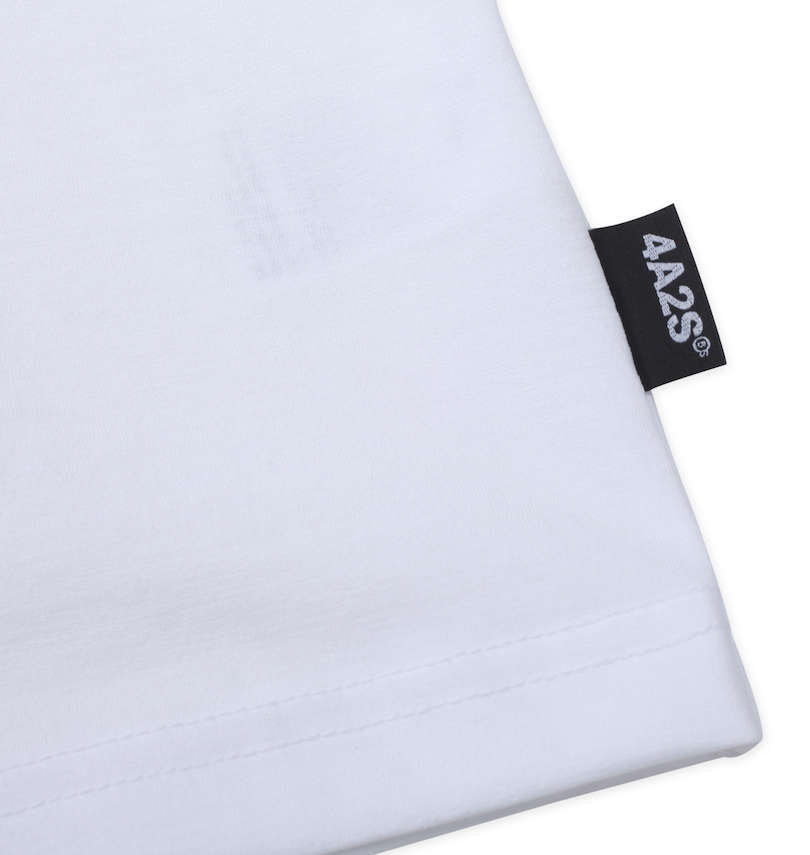 大きいサイズ メンズ 4A2S (フォーエーニエス) ボックスロゴ半袖Tシャツ 裾ピスネーム