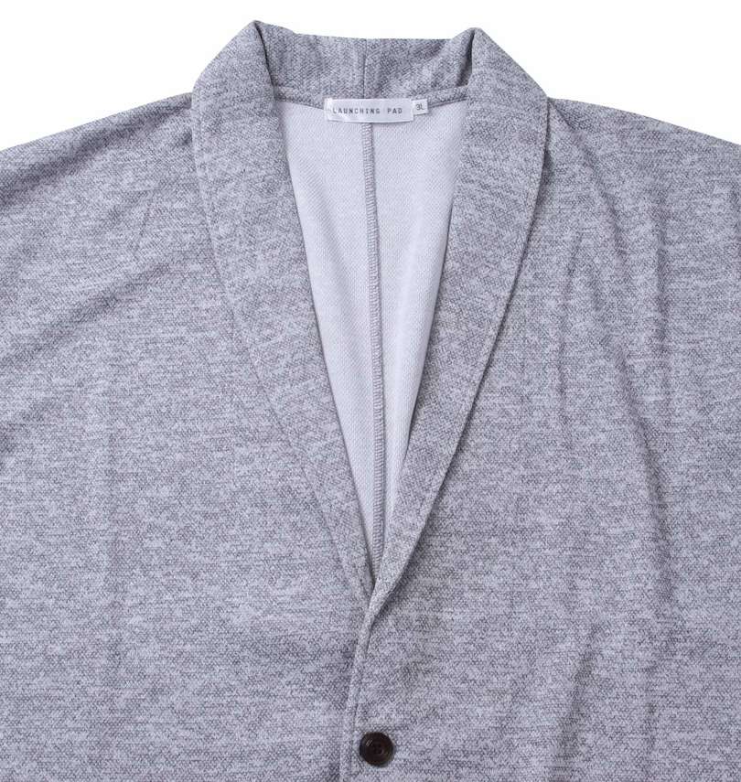 大きいサイズ メンズ launching pad (ランチングパッド) ショールジャケット+半袖Tシャツ 