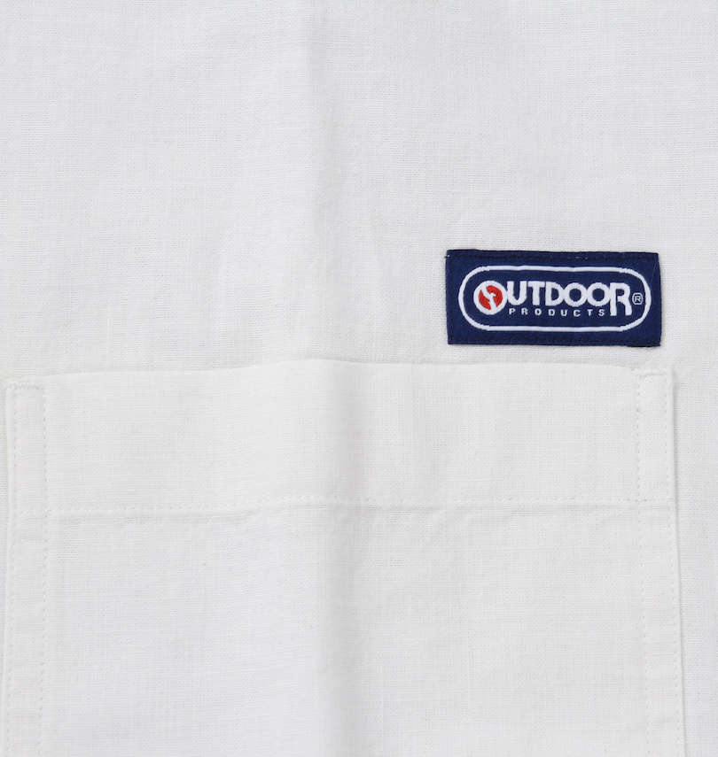大きいサイズ メンズ OUTDOOR PRODUCTS (アウトドア プロダクツ) 綿麻半袖シャツ 胸ポケット