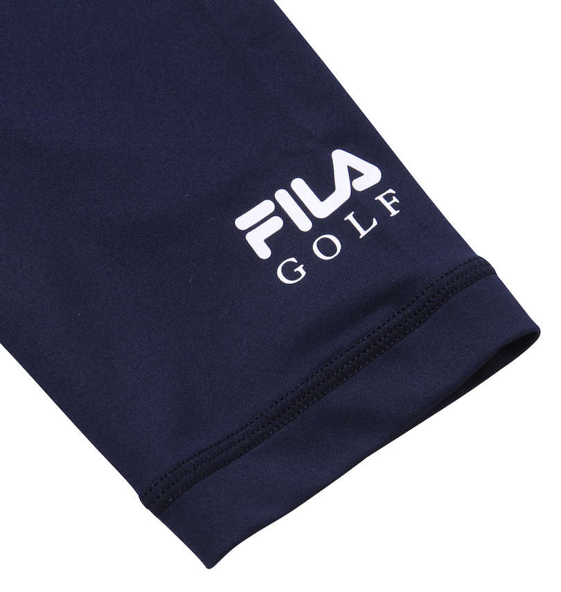 大きいサイズ メンズ FILA GOLF (フィラゴルフ) 半袖シャツ+インナーセット 袖口プリント