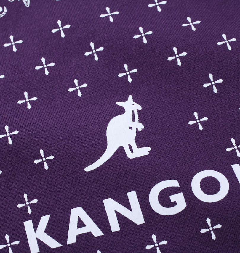 大きいサイズ メンズ KANGOL (カンゴール) ペイズリープリント半袖Tシャツ プリント拡大