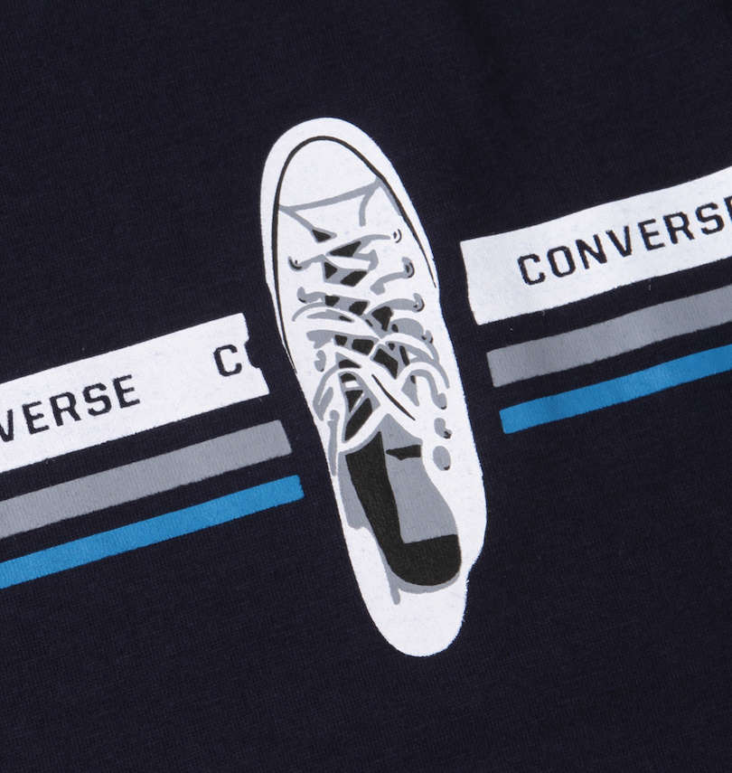 大きいサイズ メンズ CONVERSE (コンバース) パネルプリント半袖Tシャツ
                        プリント拡大