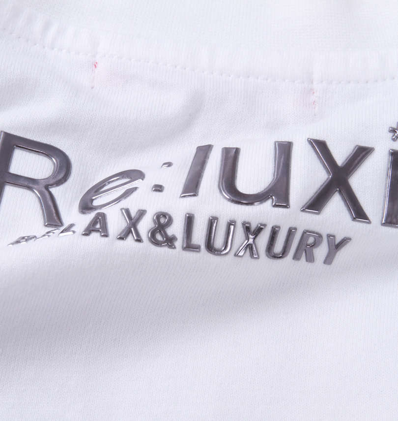 大きいサイズ メンズ Re:luxi (リラクシー) クロスロゴ半袖Tシャツ バックプリント拡大