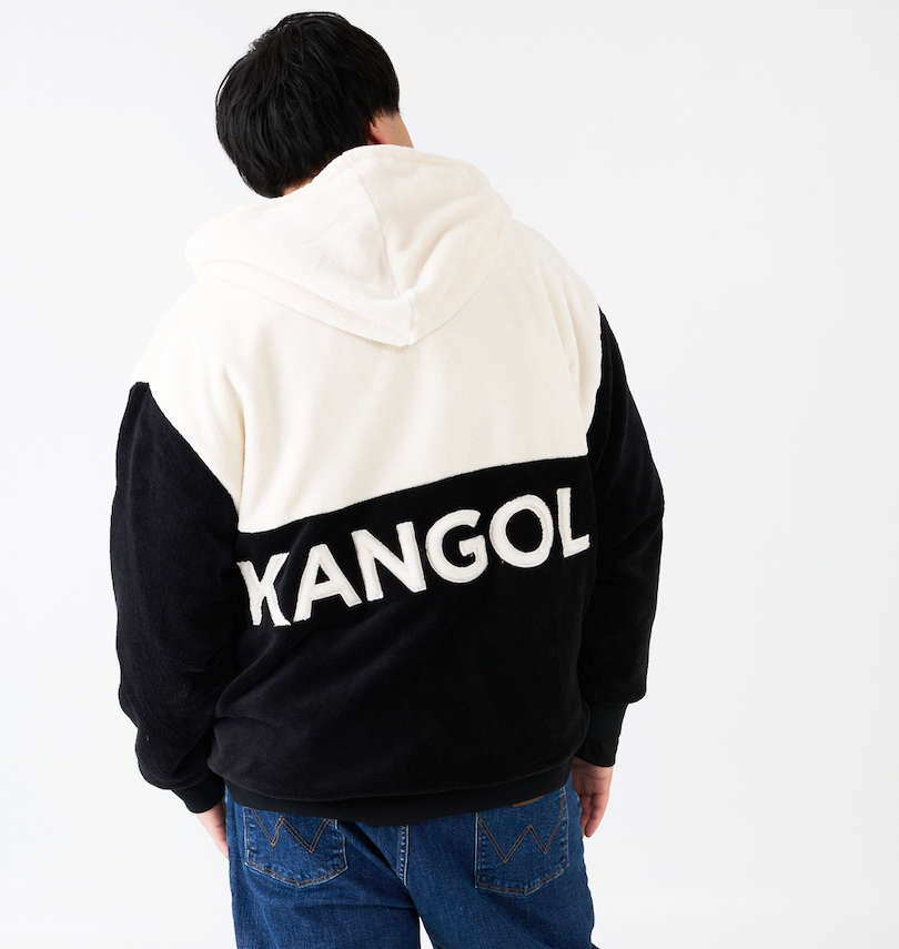大きいサイズ メンズ KANGOL (カンゴール) シルキーフリースジャケット 