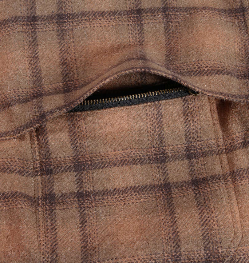 大きいサイズ メンズ WOOLRICH (ウールリッチ) フルジップジャケット 胸ポケット拡大