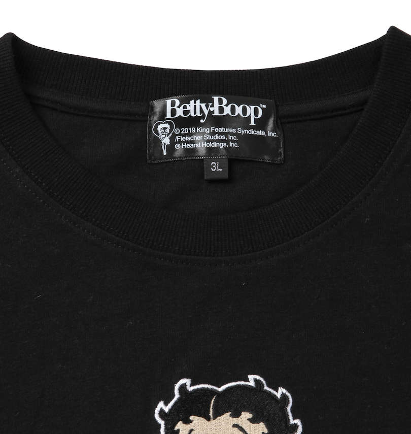 大きいサイズ メンズ BETTY BOOP (ベティ ブープ) 刺繍半袖Tシャツ 
