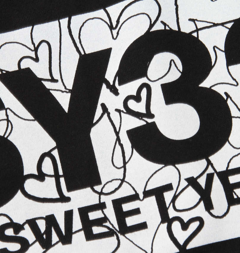 大きいサイズ メンズ SY32 by SWEET YEARS (エスワイサーティトゥバイスィートイヤーズ) ハートボックスロゴ長袖Tシャツ プリント拡大