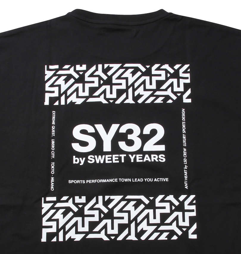大きいサイズ メンズ SY32 by SWEET YEARS (エスワイサーティトゥバイスィートイヤーズ) NEWロゴバックプリント半袖Tシャツ バックプリント