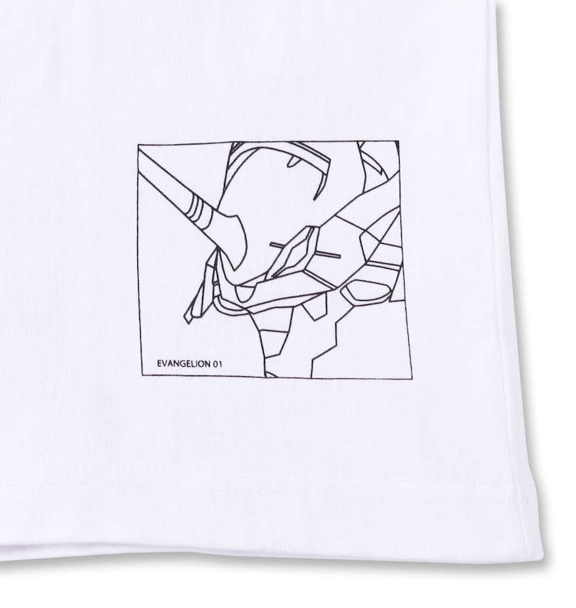 大きいサイズ メンズ F.P.O EVANGELION (エフピーオー エヴァンゲリオン) 半袖Tシャツ バック右裾プリント