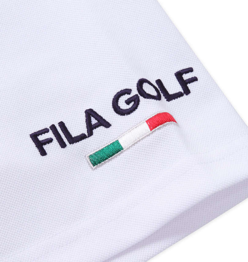 大きいサイズ メンズ FILA GOLF (フィラゴルフ) 半袖シャツ+インナーセット 袖刺繍