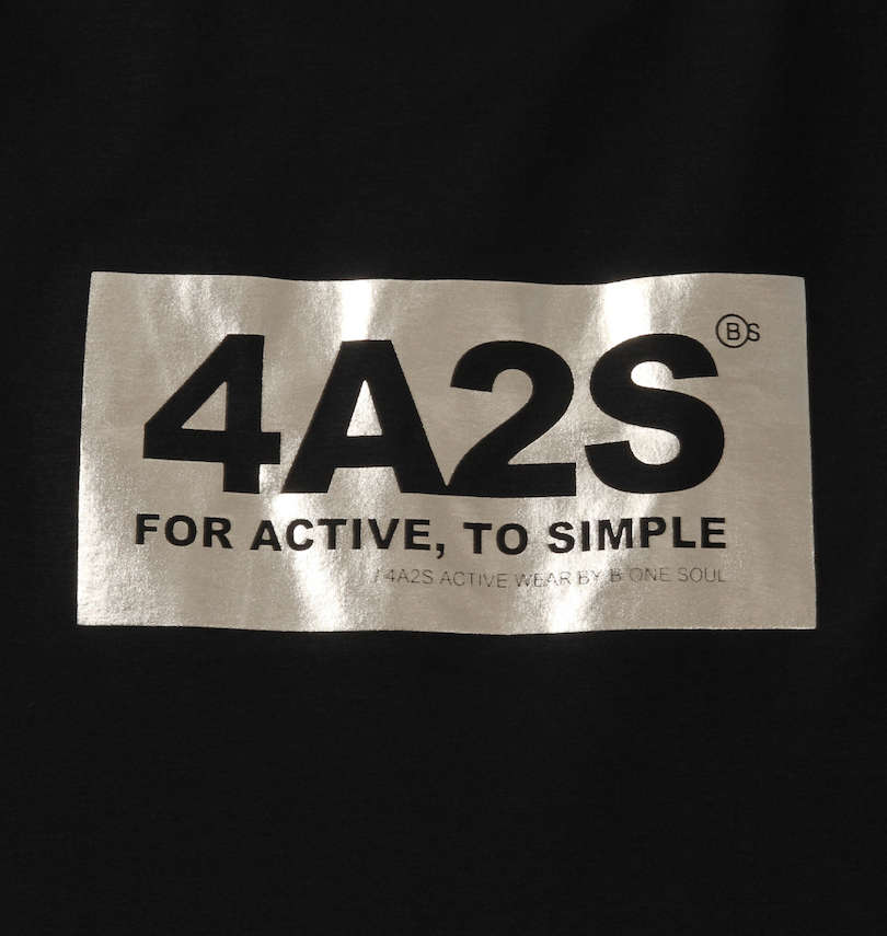 大きいサイズ メンズ 4A2S (フォーエーニエス) BOXロゴ半袖Tシャツ プリント拡大