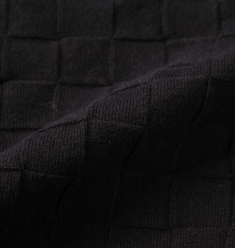 大きいサイズ メンズ GLADIATE (グラディエイト) 刺繍ブロックジャガード長袖VネックTシャツ 生地拡大
