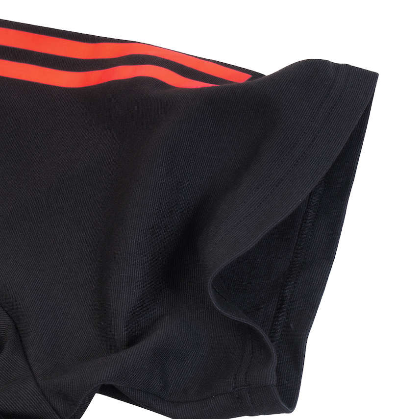 大きいサイズ メンズ adidas (アディダス) All Blacks 半袖ポロシャツ 袖口