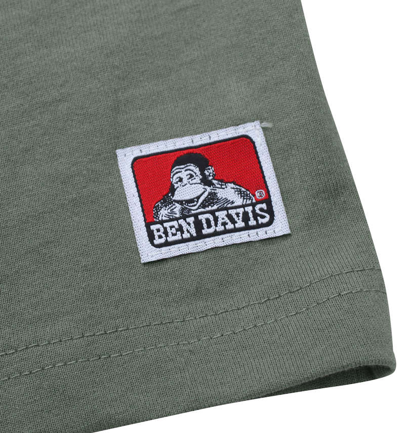 大きいサイズ メンズ BEN DAVIS (ベン デイビス) ワンポイント刺繍半袖Tシャツ 裾ピスネーム