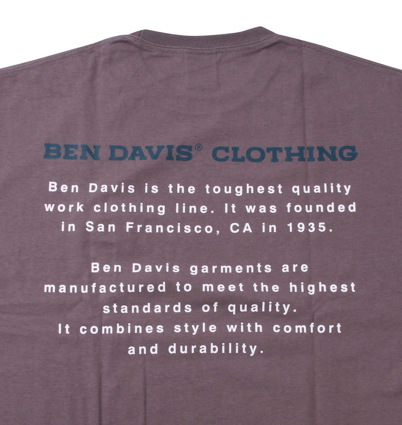 大きいサイズ メンズ BEN DAVIS (ベン デイビス) BEN'Sフェイス刺繍半袖Tシャツ 