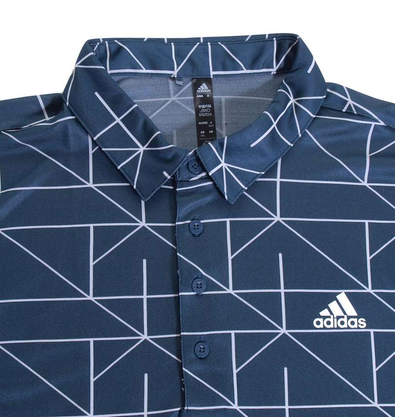 大きいサイズ メンズ adidas golf (アディダスゴルフ) グラフィックジャガード半袖シャツ 