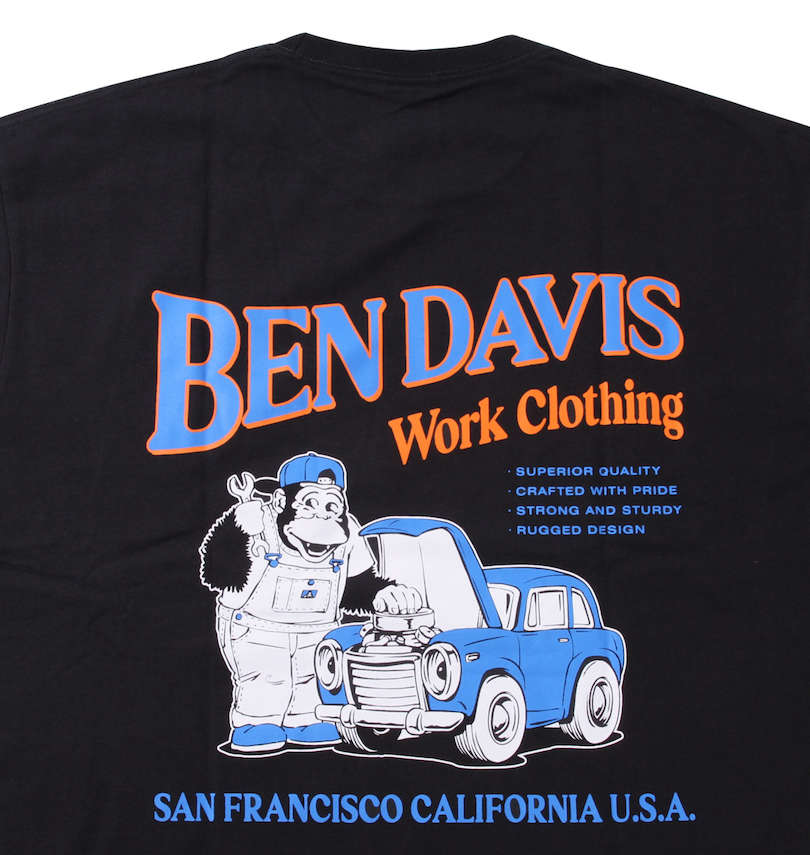 大きいサイズ メンズ BEN DAVIS (ベン デイビス) カーメンテナンス半袖Tシャツ 