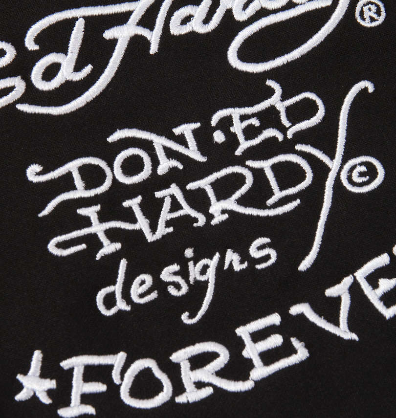 大きいサイズ メンズ Ed Hardy (エドハーディ) 刺繍&プリントジャージセット 刺繍