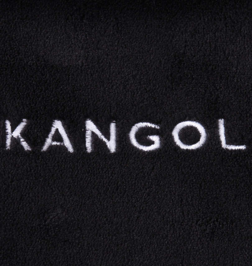大きいサイズ メンズ KANGOL (カンゴール) シルキーフリースジャケット 左胸の刺繍