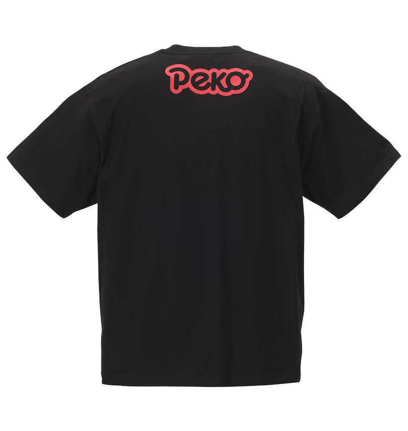 大きいサイズ メンズ PeKo&PoKo (ペコ アンド ポコ) カラープリント半袖Tシャツ バックスタイル