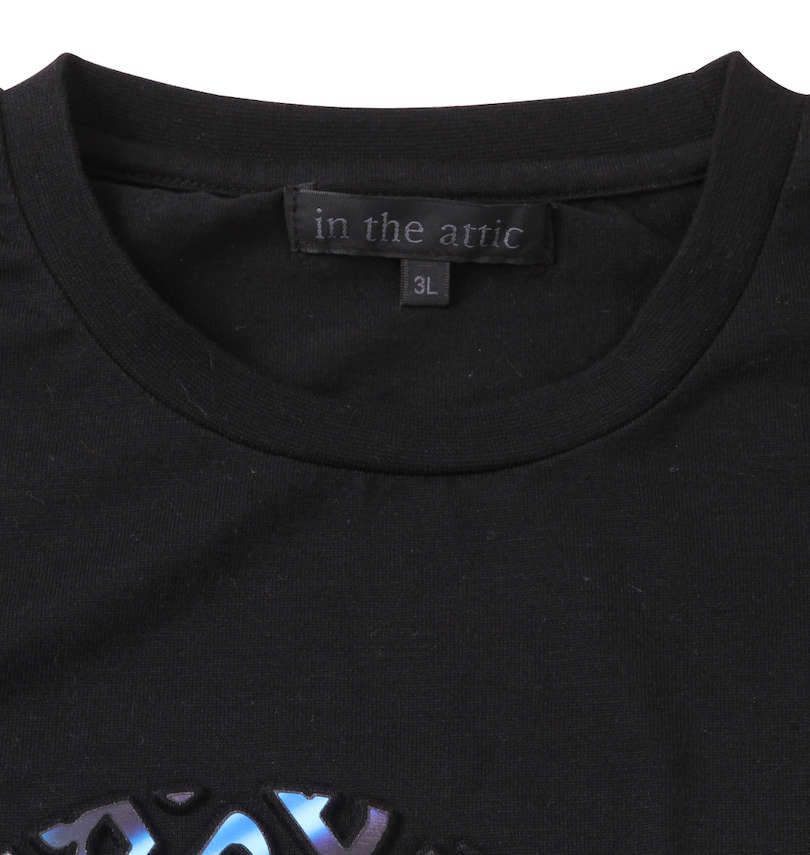 大きいサイズ メンズ in the attic (インジアティック) 昇華転写+エンボスロゴ半袖Tシャツ 