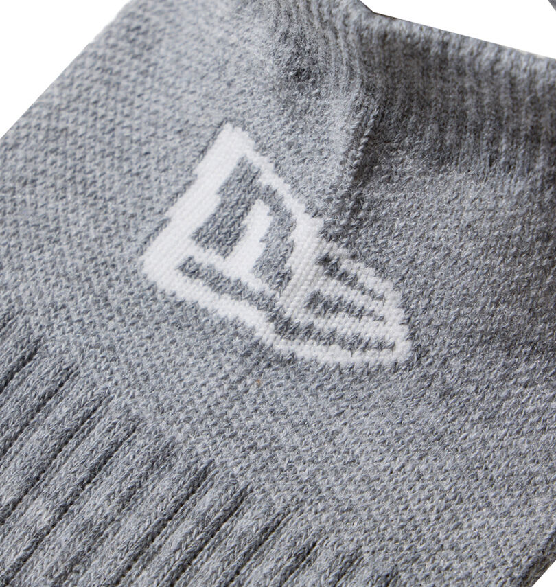 大きいサイズ メンズ NEW ERA (ニューエラ) 3Pグレーショートソックス
                        