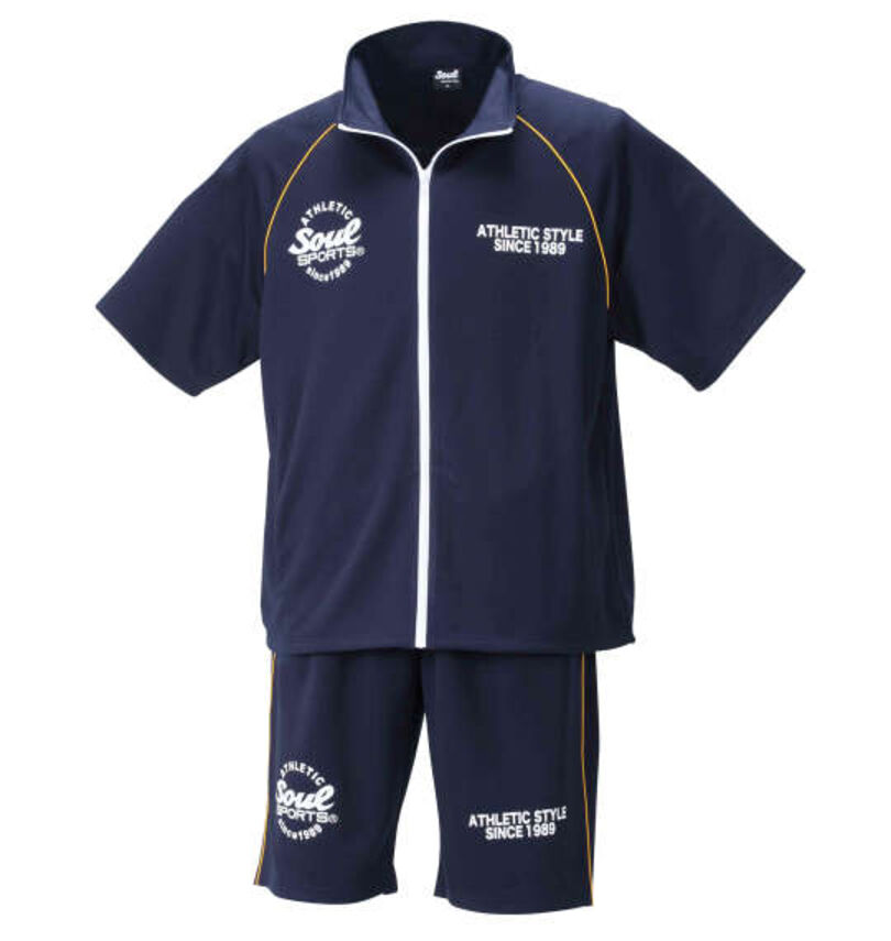 大きいサイズ メンズ SOUL SPORTS (ソウルスポーツ) 半袖ジャージセット
                        