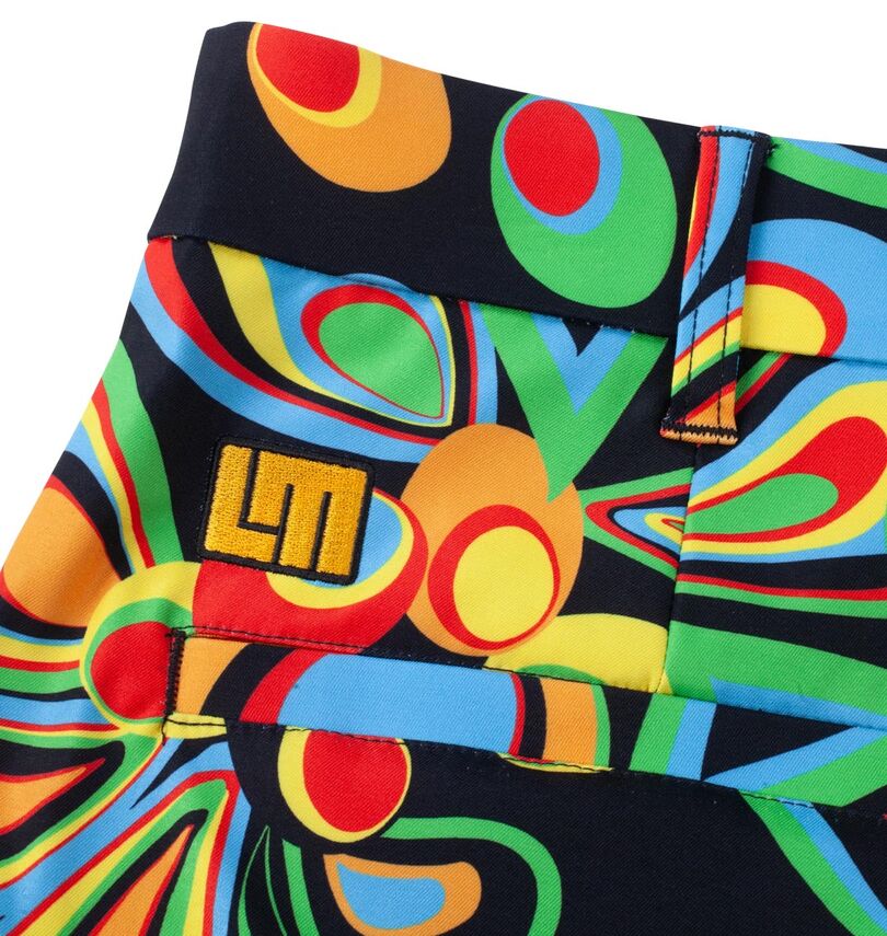 大きいサイズ メンズ LOUDMOUTH (ラウドマウス) ストレッチツイル柄ロングパンツ
                        バックポケット