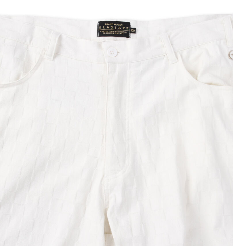 大きいサイズ メンズ GLADIATE (グラディエイト) ALL刺繍ブロックジャガードストレッチパンツ