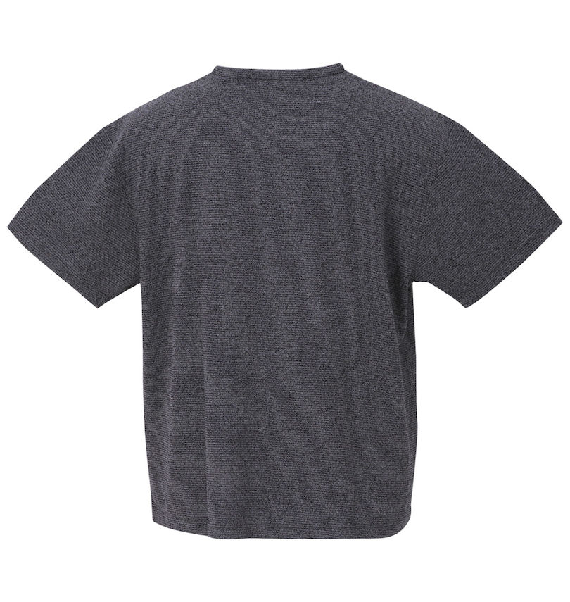 大きいサイズ メンズ Mc.S.P (エムシーエスピー) パイルフェイクレイヤードヘンリー半袖Tシャツ バックスタイル