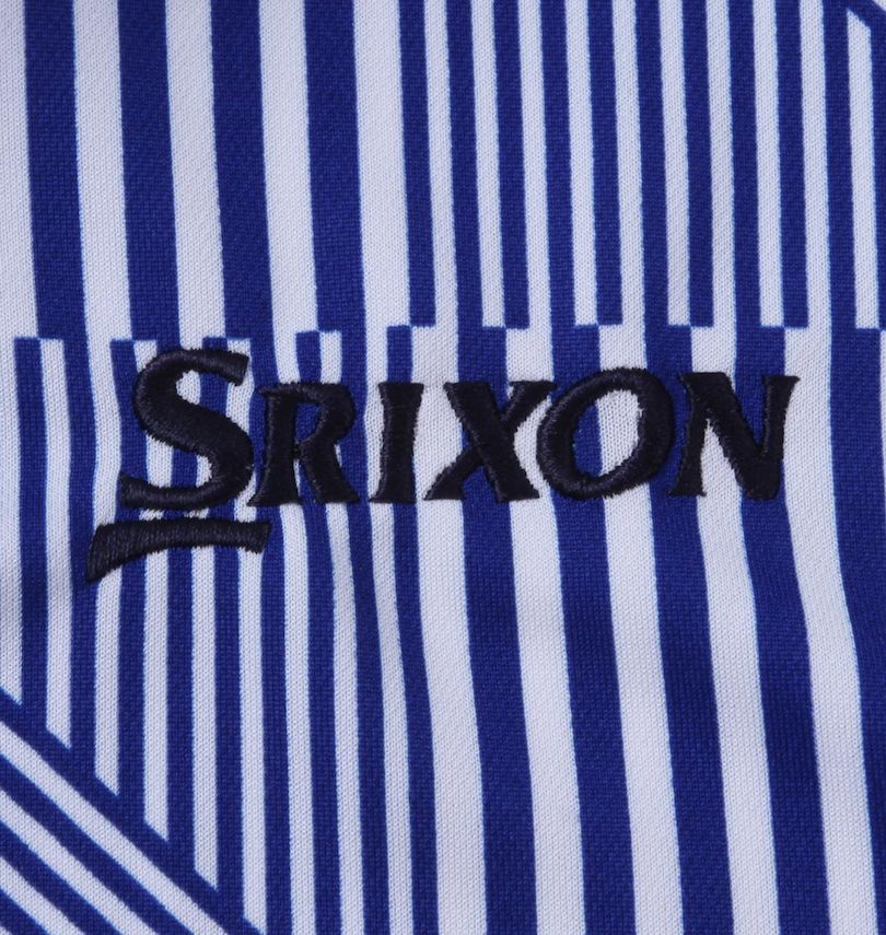 大きいサイズ メンズ SRIXON (スリクソン) 【松山英樹プロモデル】変形ストライプ半袖シャツ フロント刺繍