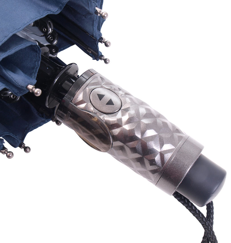 大きいサイズ メンズ UVION (ユビオン) 大判69㎝PUネジ式安全式自動開閉傘
                        