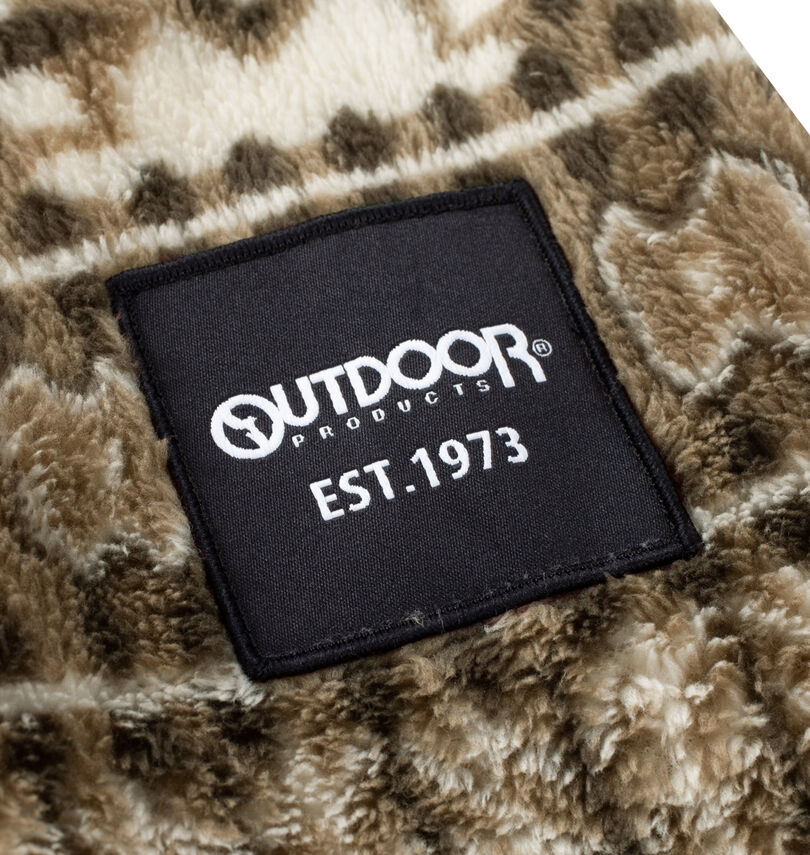 大きいサイズ メンズ OUTDOOR PRODUCTS (アウトドア プロダクツ) ボアフリース裏メッシュジャケット
                        袖ワッペン