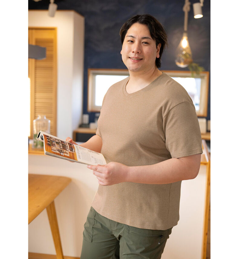 大きいサイズ メンズ Mc.S.P (エムシーエスピー) オーガニックコットンミジンボーダーVネック半袖Tシャツ
                        身長：182cm/バスト：123cm/着用サイズ：3L