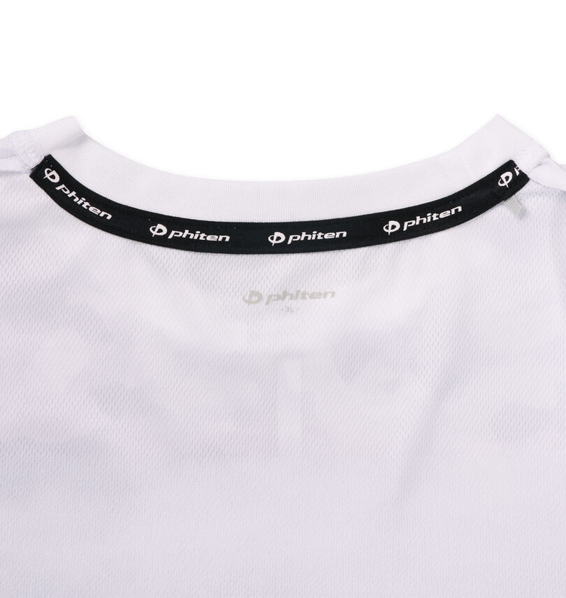 大きいサイズ メンズ Phiten (ファイテン) DRY総柄半袖Tシャツ
                        襟裏アクアチタンテープ