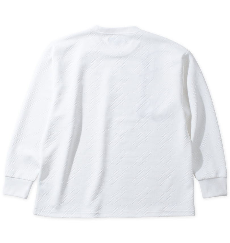 大きいサイズ メンズ in the attic (インジアティック) ジャガード刺繍長袖Tシャツ
                        バックスタイル