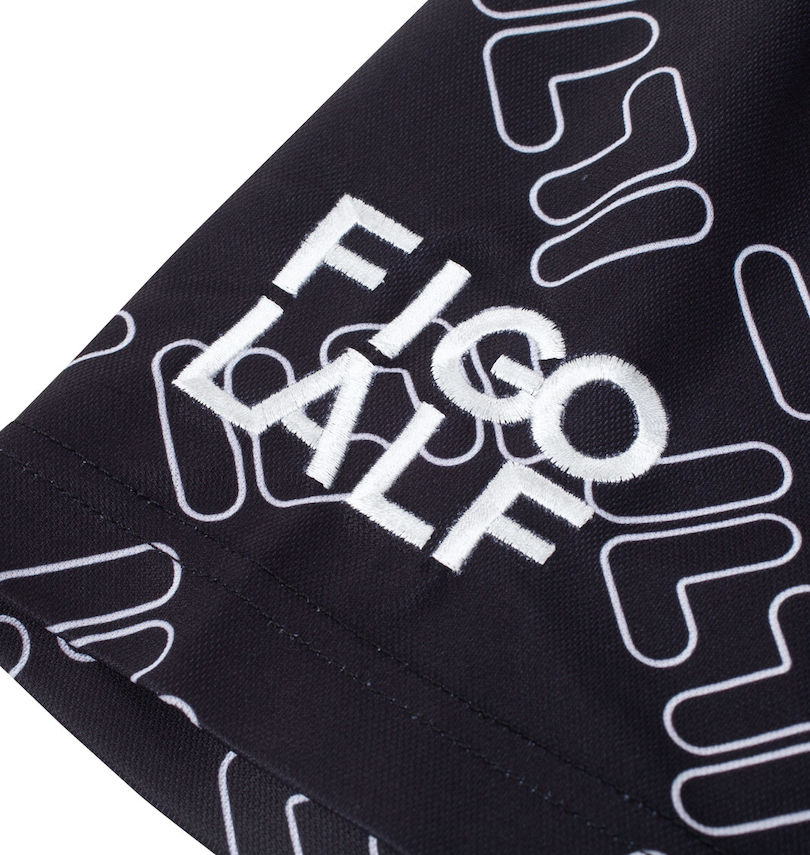 大きいサイズ メンズ FILA GOLF (フィラゴルフ) FILAスクエアプリント半袖シャツ 袖刺繍