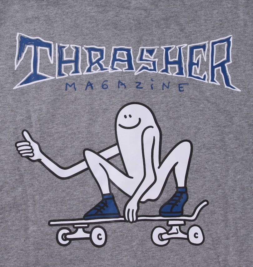 大きいサイズ メンズ THRASHER (スラッシャー) Gonz Thumbsフルジップパーカー