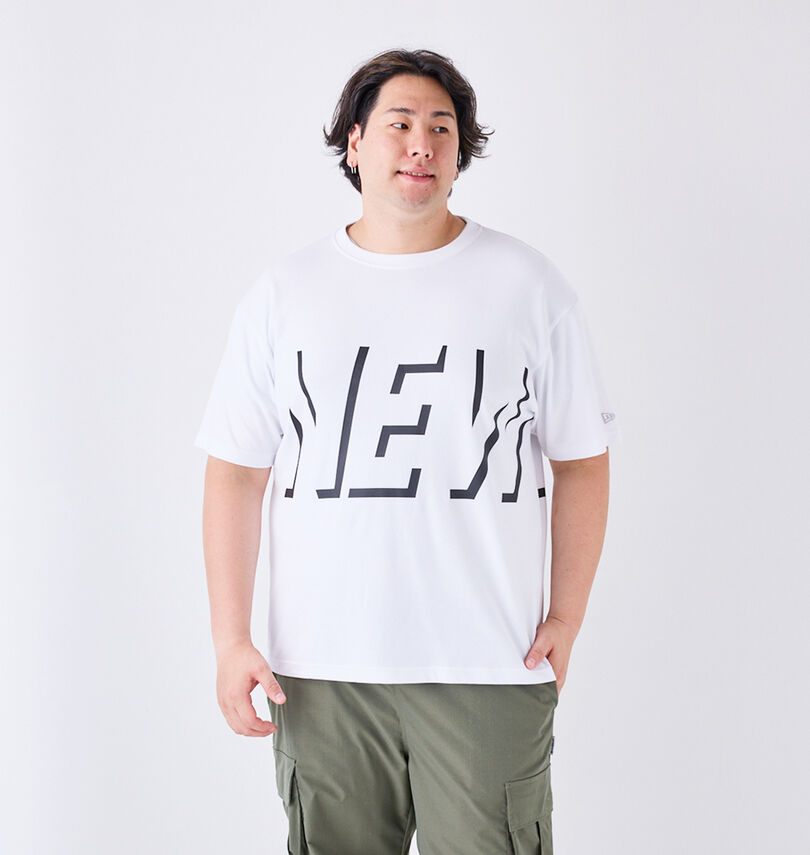 大きいサイズ メンズ NEW ERA (ニューエラ) シャドーロゴ半袖Tシャツ
身長:182cm/バスト:123cm/着用サイズ:3L