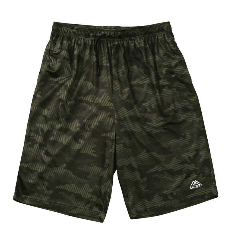 大きいサイズ メンズ OUTDOOR PRODUCTS (アウトドア プロダクツ) DRYメッシュカモフラ柄ハーフパンツ
                        