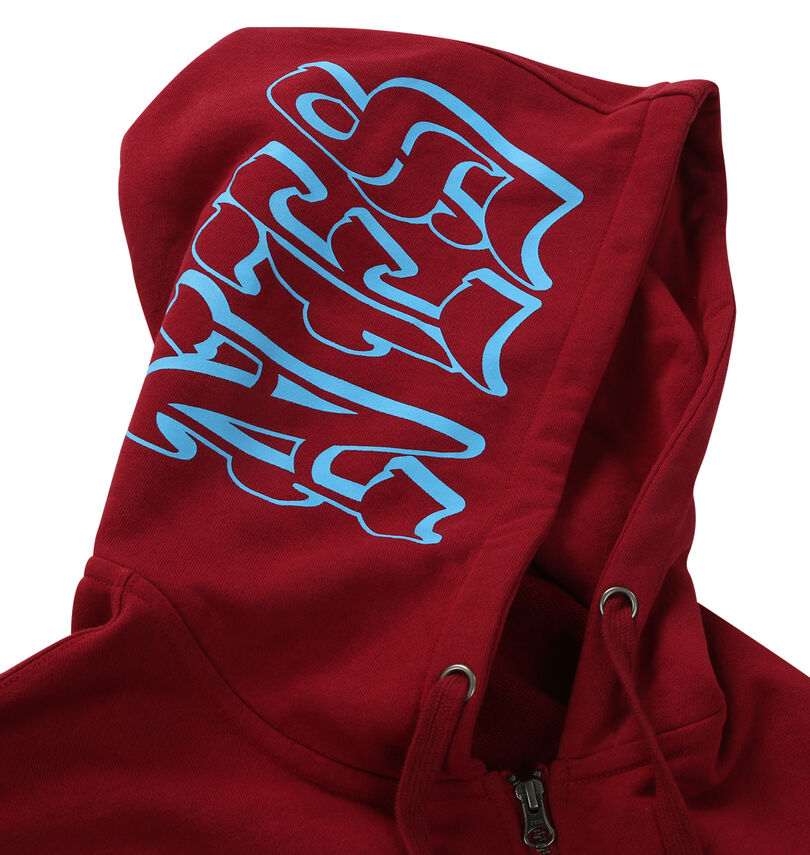 大きいサイズ メンズ NESTA BRAND (ネスタブランド) 半袖フルジップパーカー
                        フードプリント