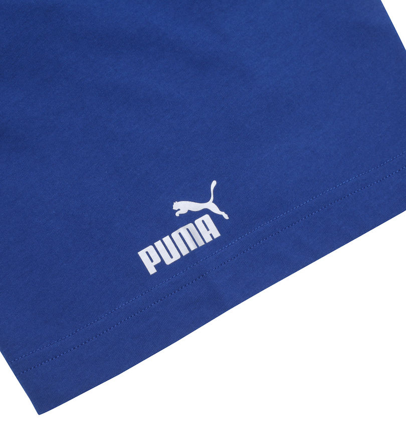 大きいサイズ メンズ PUMA (プーマ) 抗菌防臭半袖シャツ 袖プリント