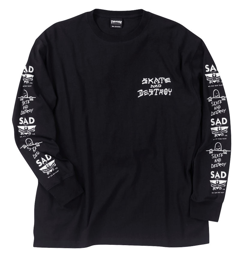 大きいサイズ メンズ THRASHER (スラッシャー) 長袖Tシャツ
                        
