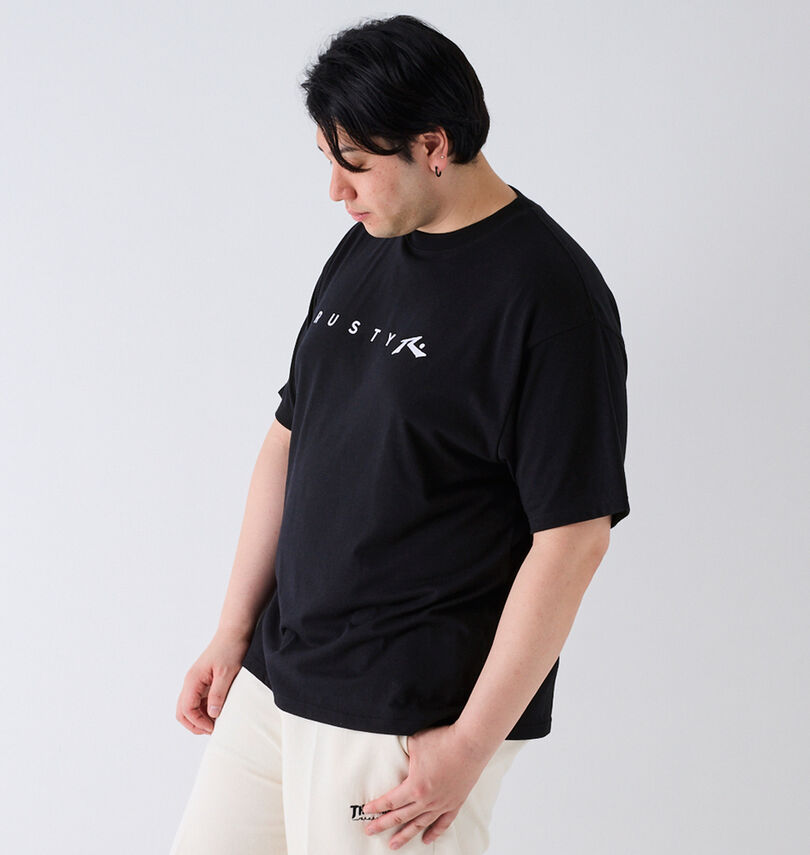 大きいサイズ メンズ RUSTY (ラスティ) ツアーT風グラフィック半袖Tシャツ