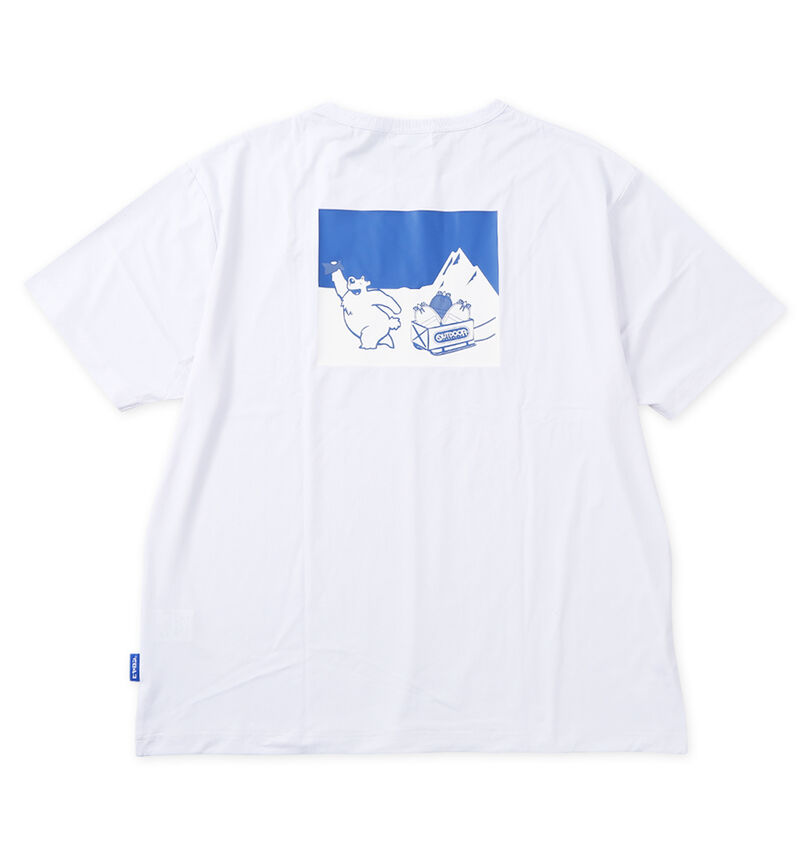 大きいサイズ メンズ ヒヤロン×OUTDOOR PRODUCTS (ヒヤロン×アウトドア プロダクツ) 接触冷感半袖Tシャツ
                        バックスタイル