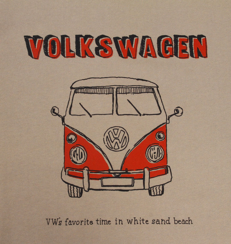 大きいサイズ メンズ VOLKSWAGEN (フォルクスワーゲン) 裏起毛クルートレーナー
                        プリント
