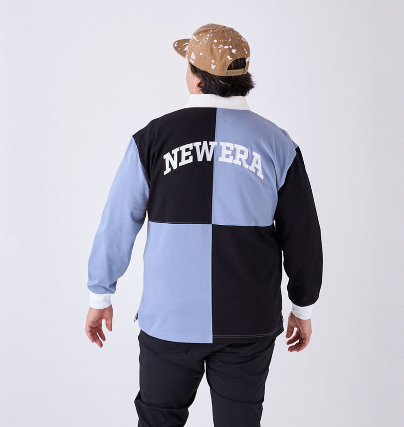 大きいサイズ メンズ NEW ERA®GOLF (ニューエラ®ゴルフ) ラガーブロック長袖シャツ
