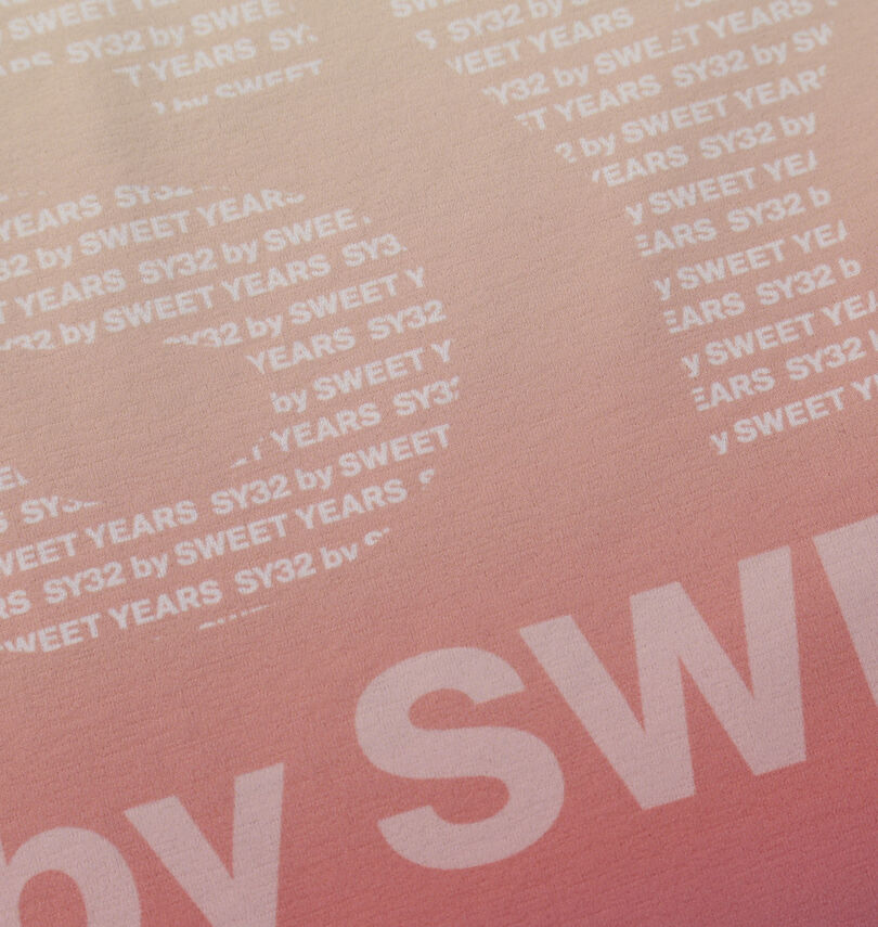 大きいサイズ メンズ SY32 by SWEET YEARS (エスワイサーティトゥバイスィートイヤーズ) グラデーションロゴ半袖Tシャツ
                        