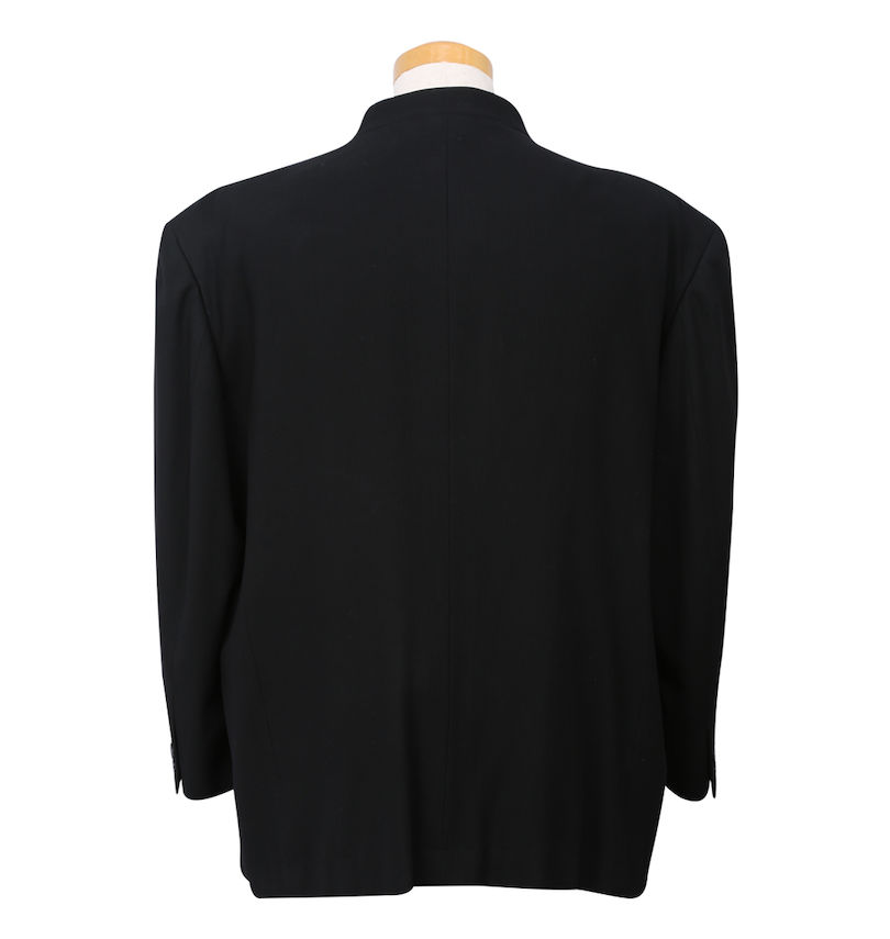 大きいサイズ メンズ  ジップマオカラースーツ バックスタイル